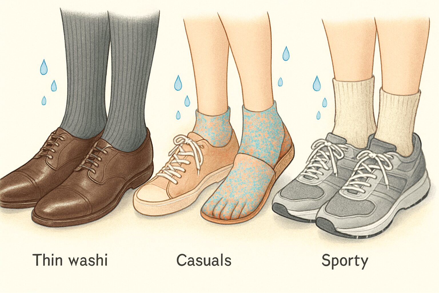 【夏・梅雨対策】ジメジメ季節を乗り切る和紙靴下の選び方とおすすめ3選