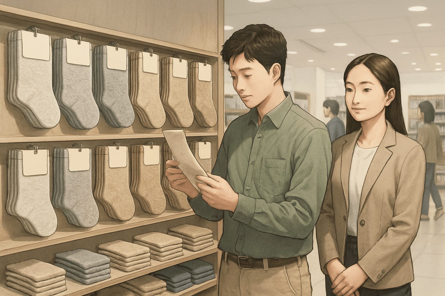 和紙の靴下は実店舗でも買える？無印やユニクロでの取り扱いは？